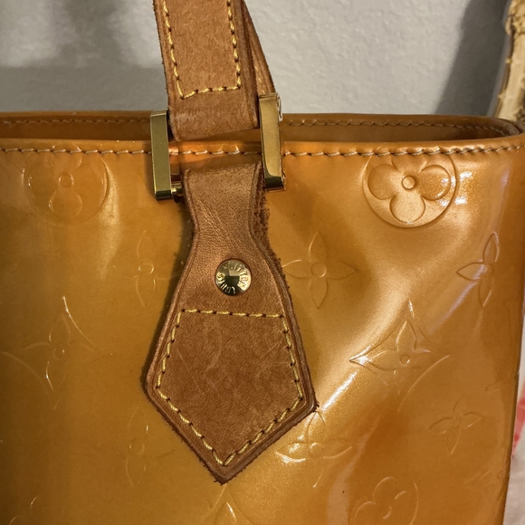 Louis Vuitton Gold and Tan Tote Bag - Picture 3 of 8